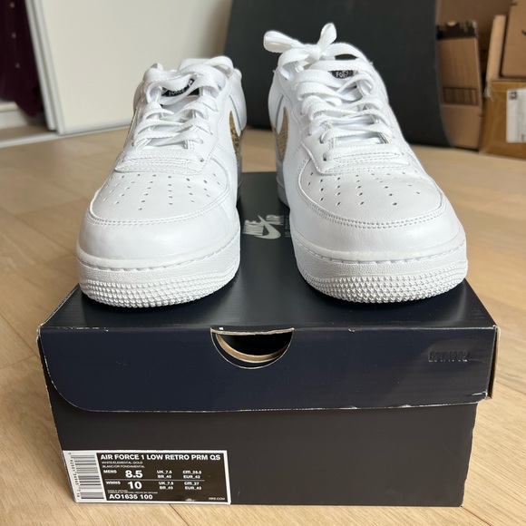 Nike Air Force 1 Low 2019 (Ivory Snake - 8.5 US Mens) - Picture 3 of 9